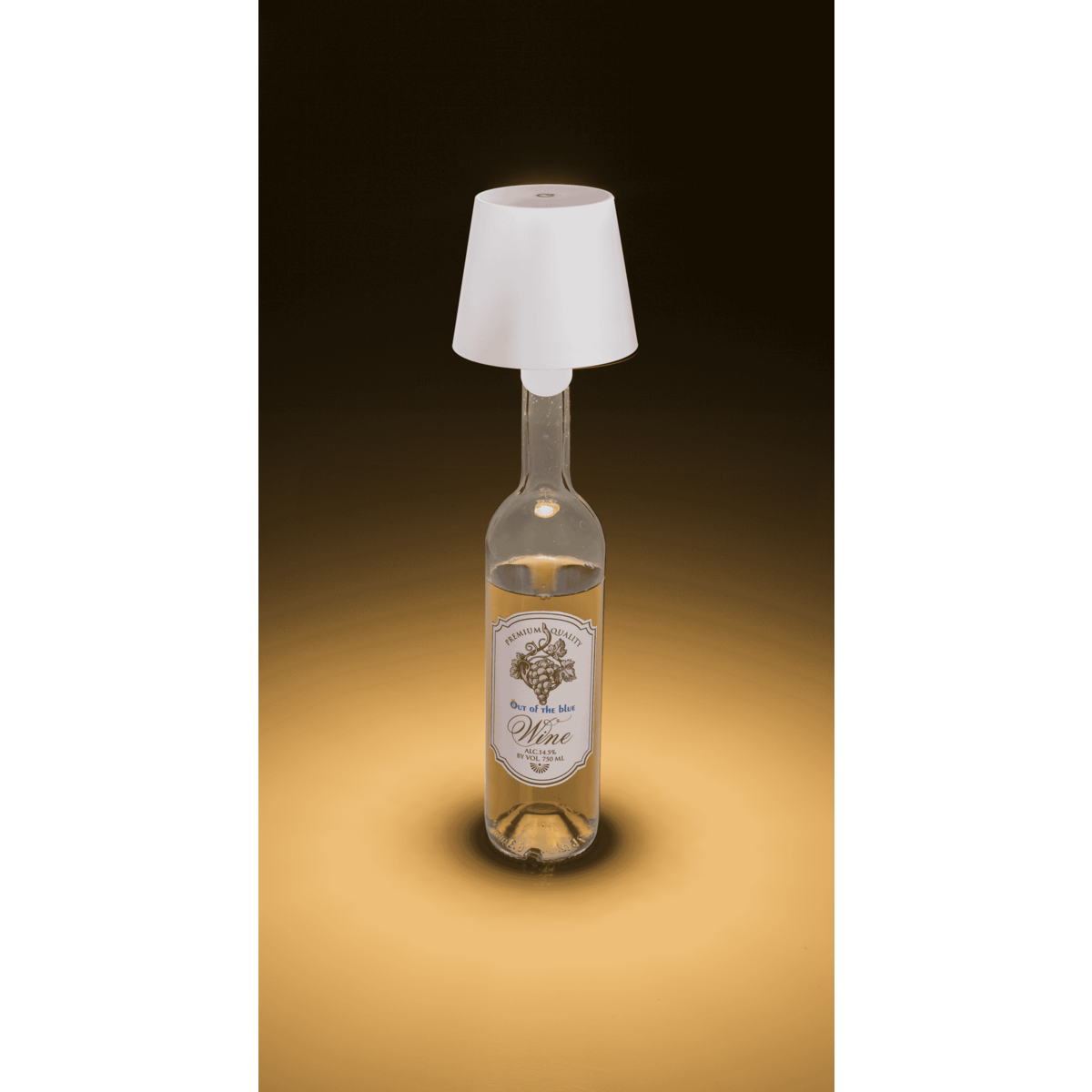 LED bottle lamp, white, 3 modes (on/off/dim.),