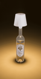 LED bottle lamp, white, 3 modes (on/off/dim.),