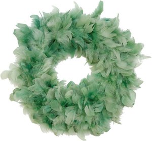 FEATHER WREATH MINT GREEN (HOFF2353)