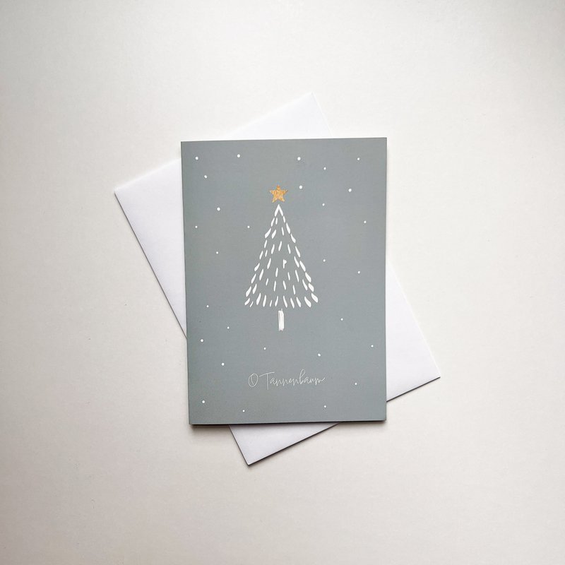 Weihnachtskarte O Tannenbaum mit Umschlag