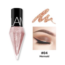 Nieuwe professionele glanzende eyeliners cosmetica voor vrouwen pigment zilver rose goud kleur vloeibare glitter eyeliner goedkope make-up