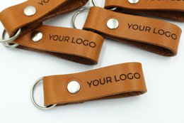 Custom leather key fobs with your logo engraved