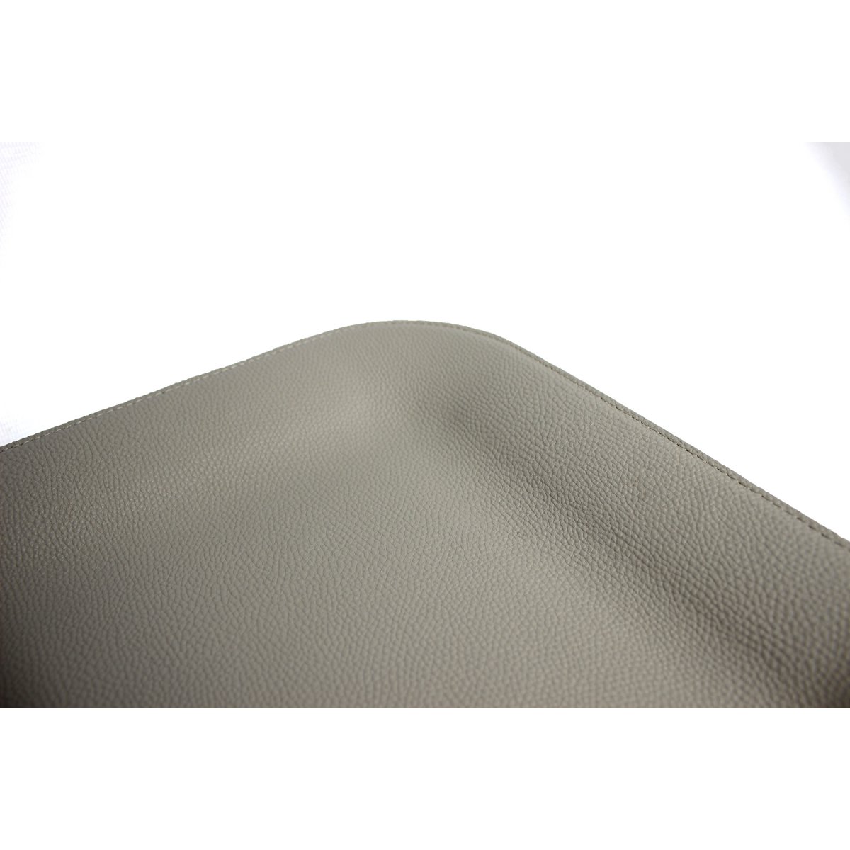 Tablette plate en cuir synthétique taupe gris brun lisse en cuir optique 33x25 cm