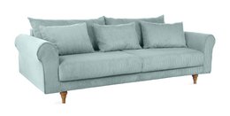 ASTRID 4-zitsbank/slaapbank Corduroy Dusty Blue afneembare en wasbare hoezen