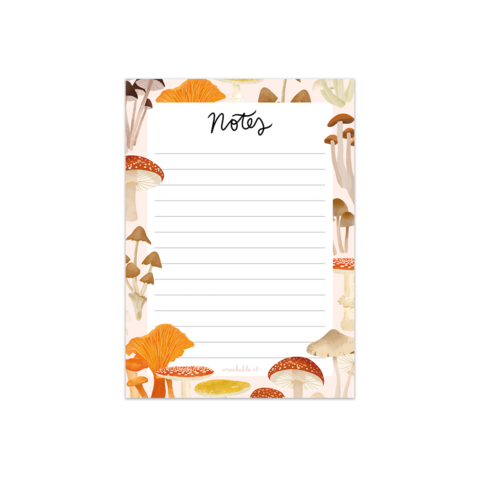 Notepad/notepad A6 - autumn mushrooms/mushrooms