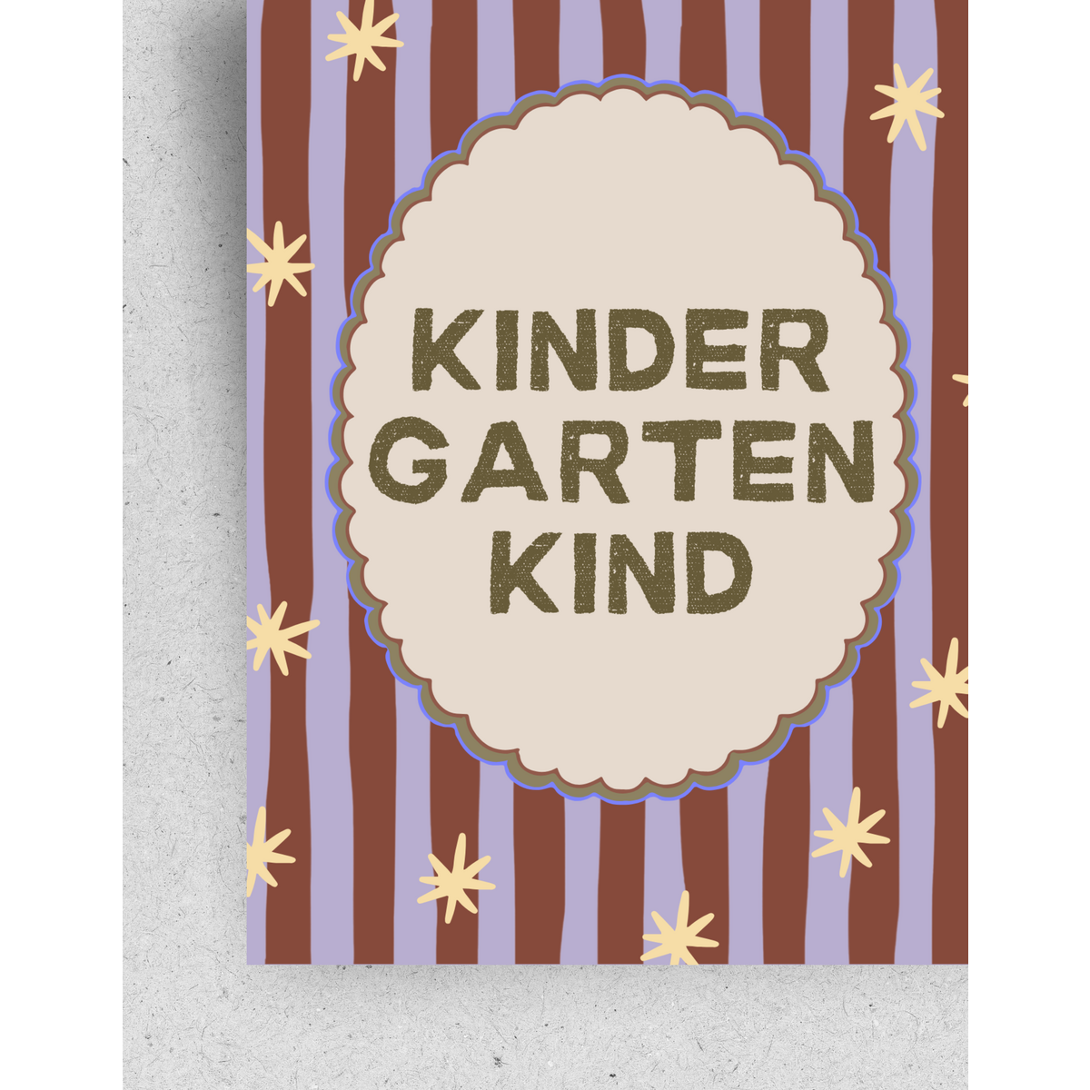 Postcard "Kindergarten Child"