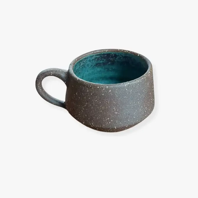 TAZA DE CERÁMICA EXPRESO - HECHA A MANO - 100% ARTESANAL