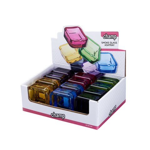 Glass ashtray 7.3*7.3cm-DL12