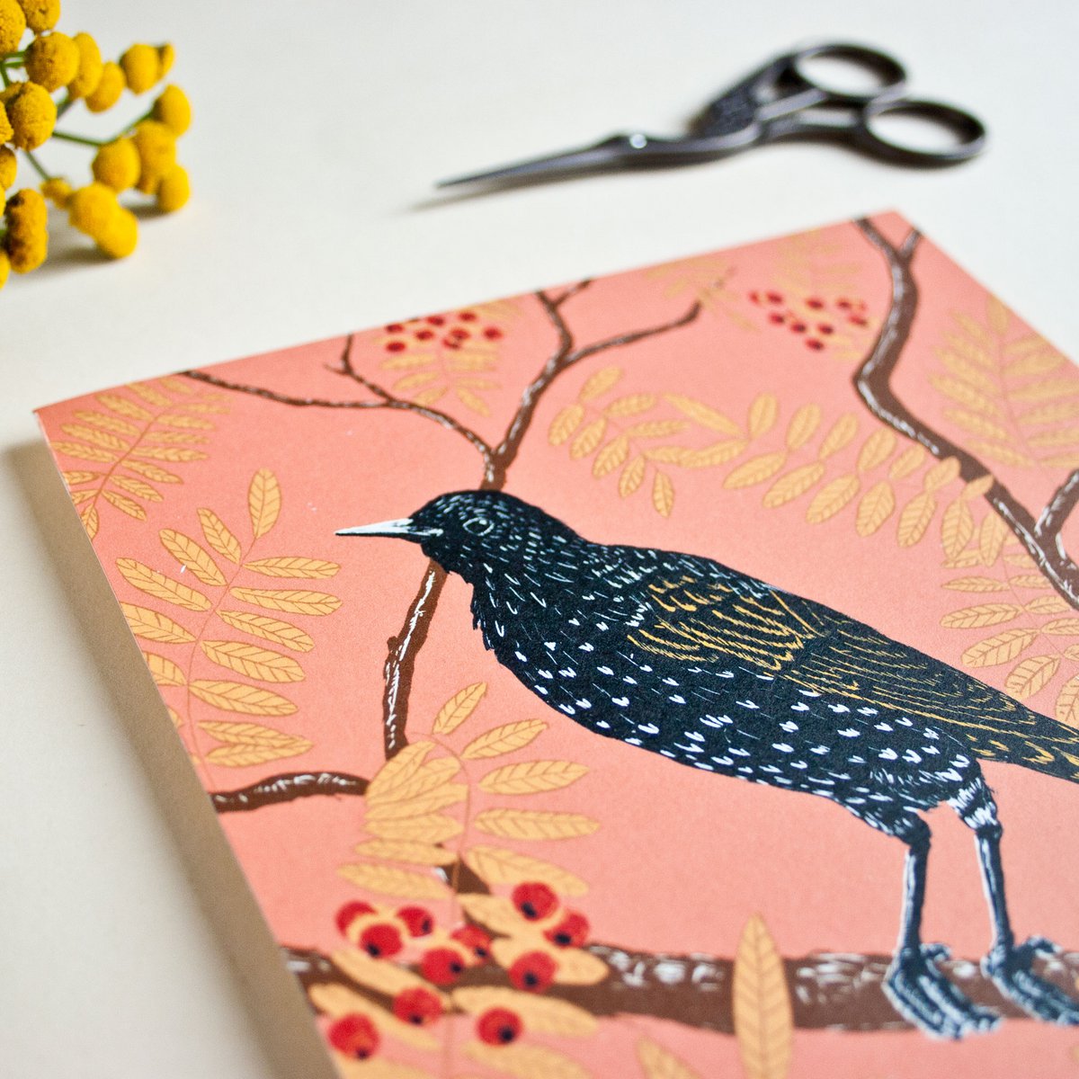 Quadratische Postkarte Star