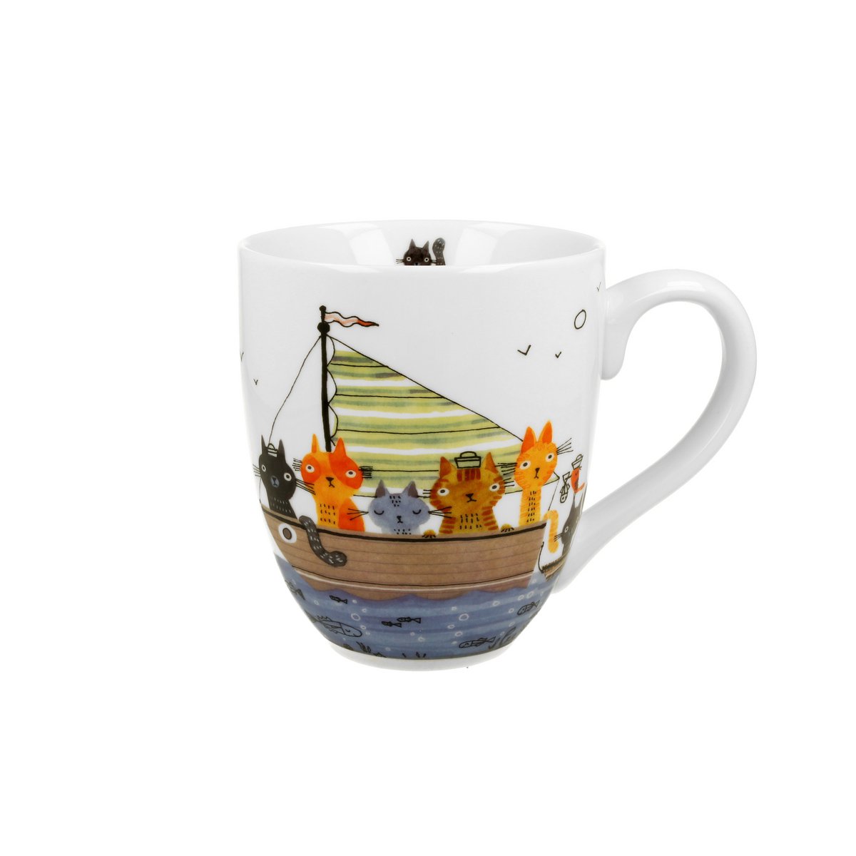 DUO CATS Mug, 1000ml, CAT CREW, giftbox