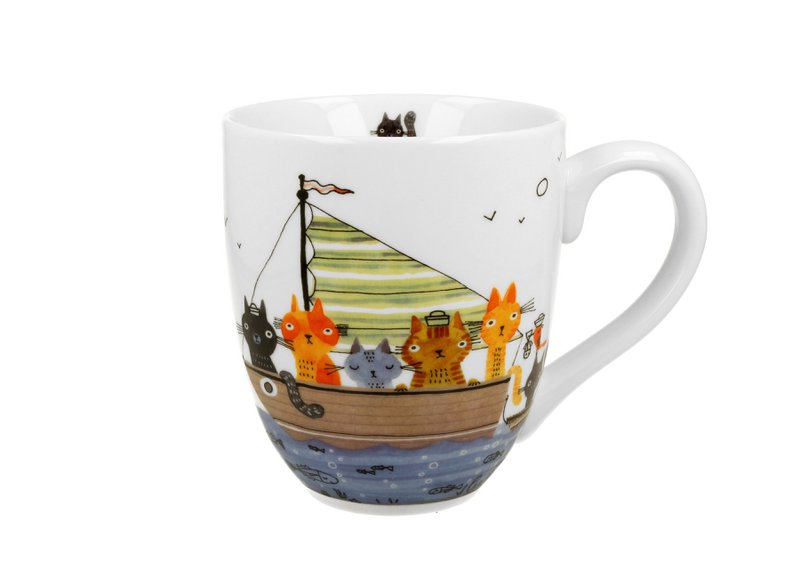 DUO CATS Mug, 1000ml, CAT CREW, giftbox
