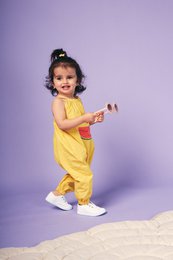 Mustard Whale Melon Jumpsuit