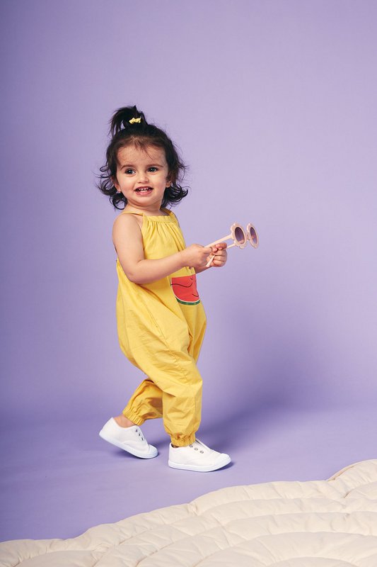 Mustard Whale Melon Jumpsuit