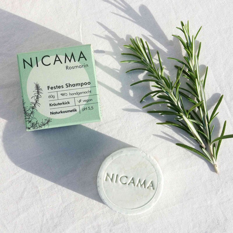 NICAMA - Festes Shampoo - Rosmarin