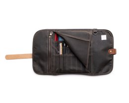 Voksed lærred pen rulle til forfattere, tidsskrift Roll Case, Stationery Shop, Art Store
