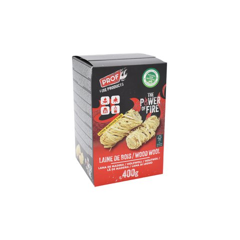 Fire lighings Vegetable wood wool with wax -ecological -Barbecue - Chimneys - 32 Cubes