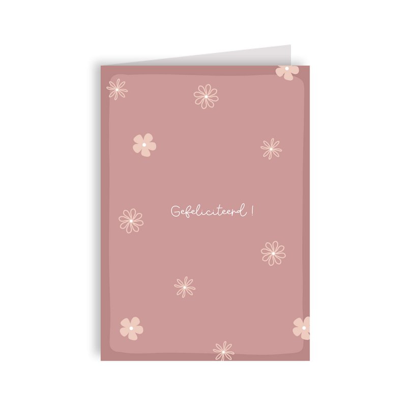 Greeting card flowers - Congratulations