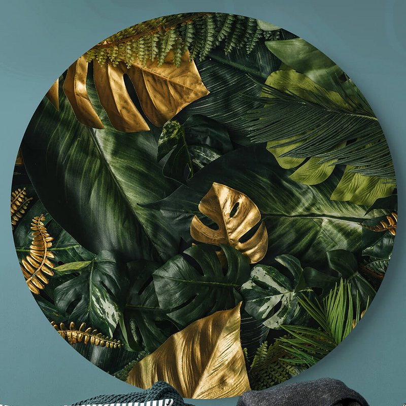 Hojas de oro verde