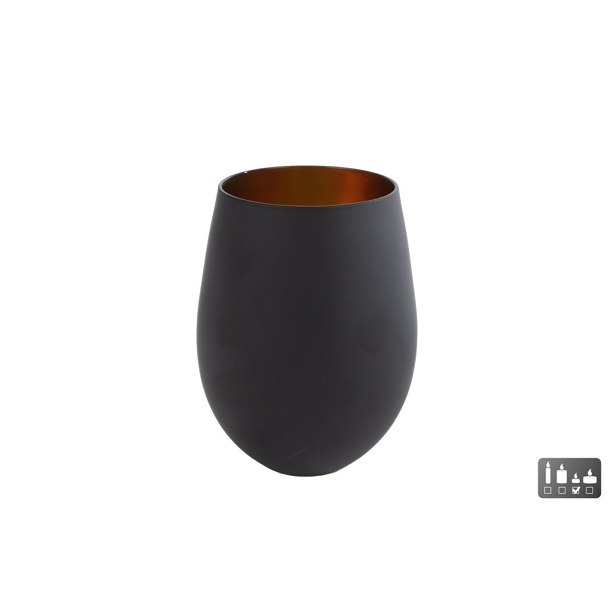 Wind light Martien black-gold glass 7