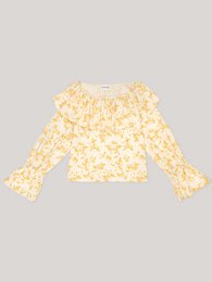 Marguerite bluse med blomsterprint