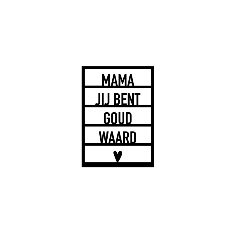 Card Mother's Day "Mama you are worth gold"