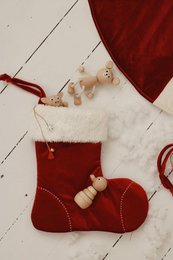 “Red Candy” Christmas Family Stocking, holidays gift