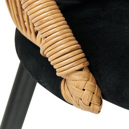 Krzesło do jadalni Brisa [zestaw 2] [Velvet]