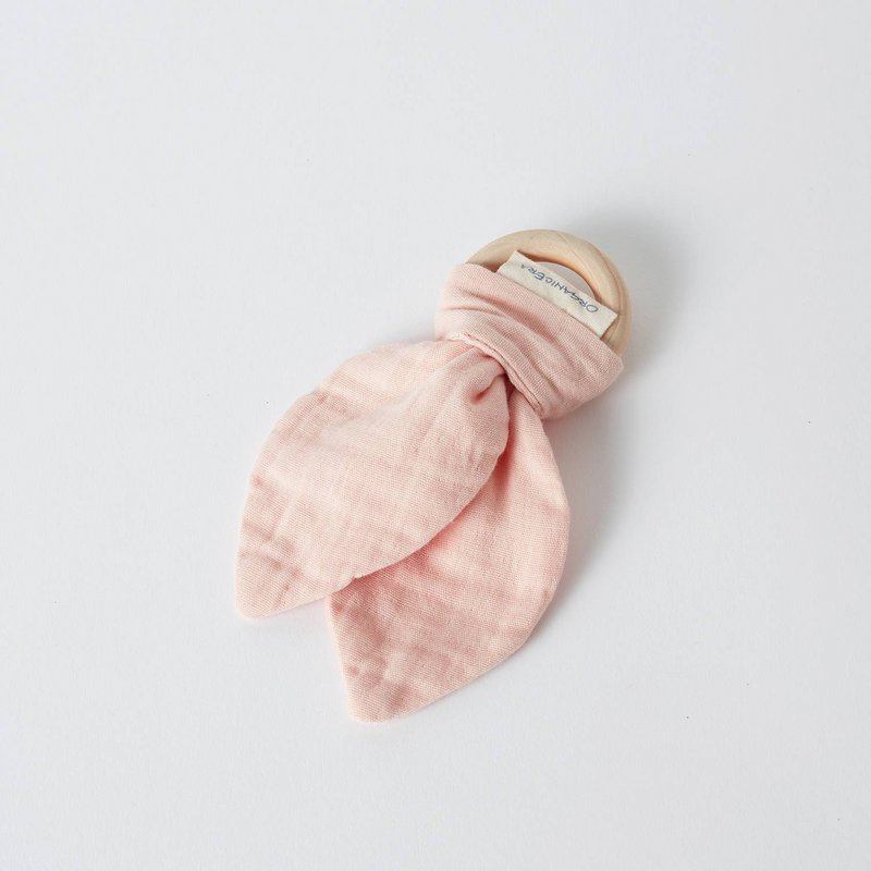 OrganicEra Organic Muslin Teether, Pink