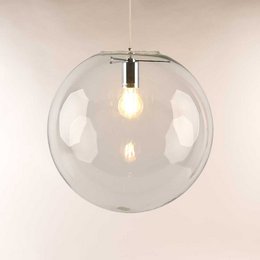 Orb glass ball pendant lamp