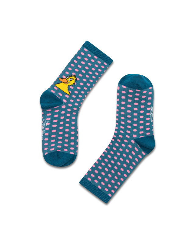 koaa – Le Canard « All Over » – Chaussettes turquoise/rose