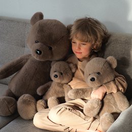 Jouet en peluche, le plus doux - Moka Bear (35 et 47 cm)
