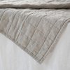 Melange Leinen gesteppte Decke