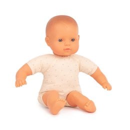 32cm European baby doll with soft, plush body and realistic features. Suitable for young children to play with and care for.