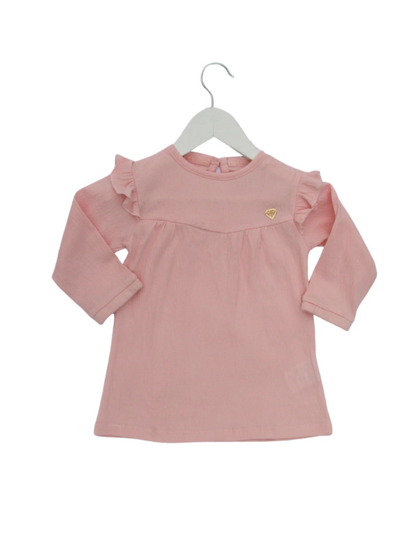 Little Chiq Robe bébé rose tendre