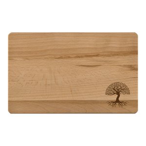 Frühstücksbrett aus Buchenholz 24x15x1cm Baum