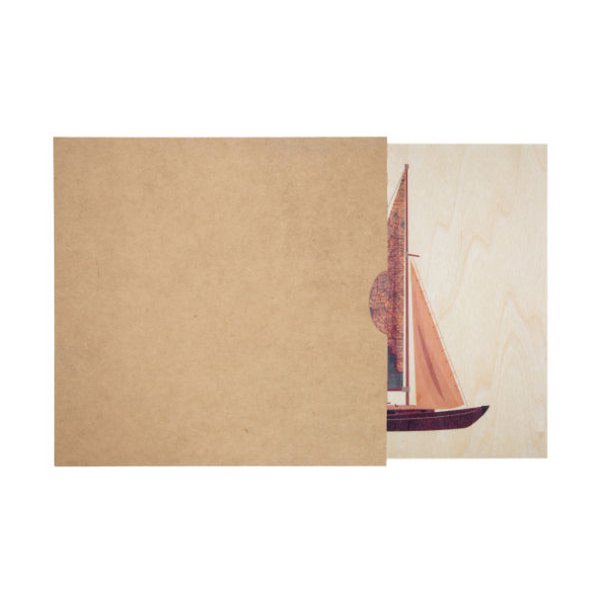 Poster 45T/7 Zoll Reiseboot aus Holz