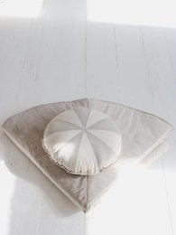 Okrągła mata patchworkowa „Cream Candy”