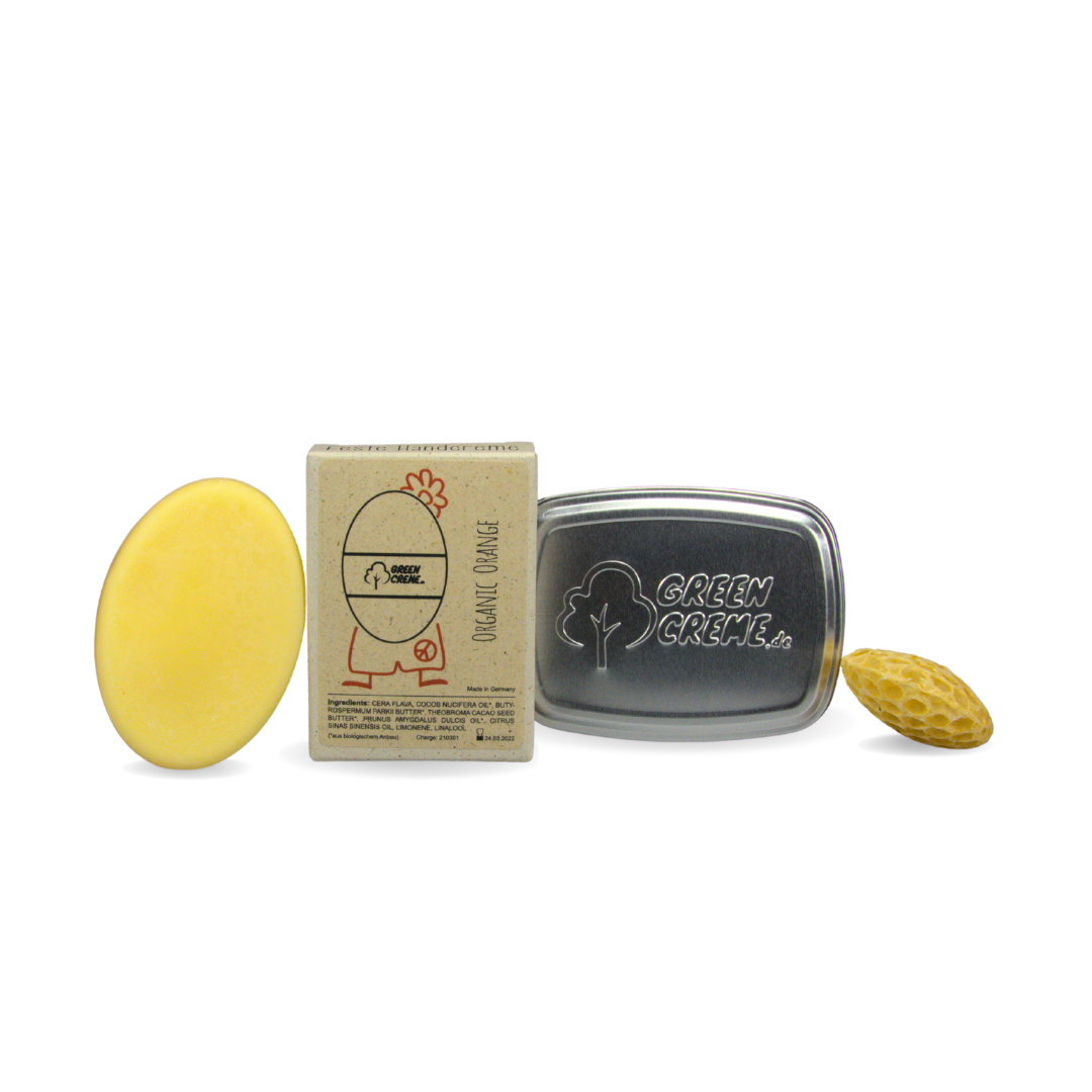 Organic Orange - solid hand cream - 30 grams