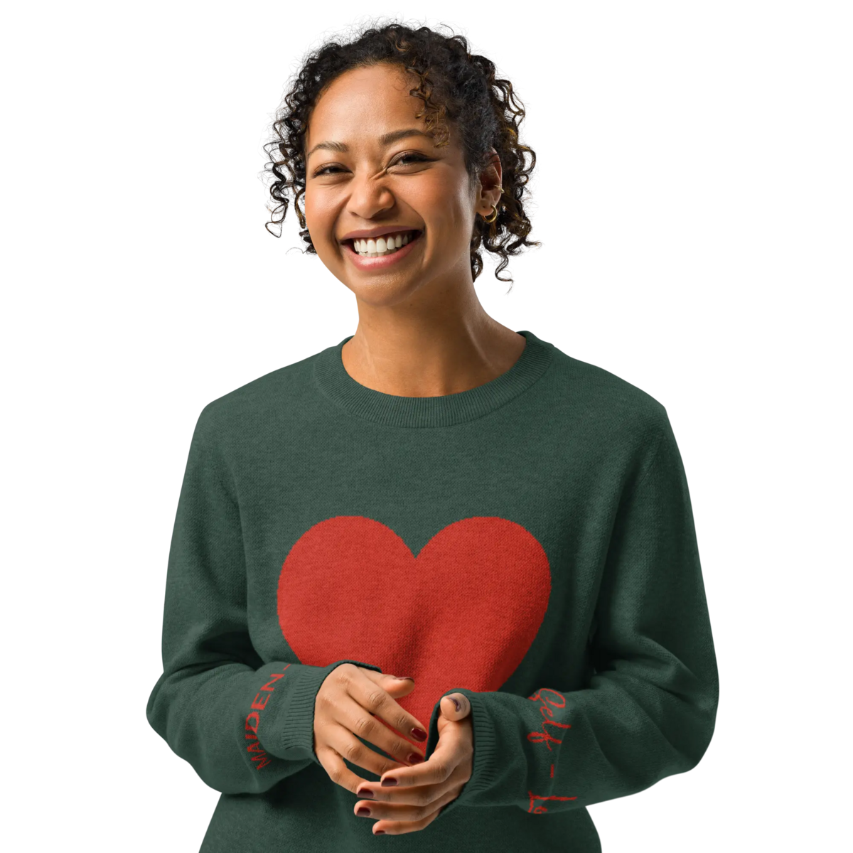 Hjerte - Strikket sweater med rund hals FYR