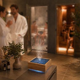Ultrasonic Diffuser – Kaori – Scents and Essential Oils – Real Wood Base – Cleans the Air – Gift Idea