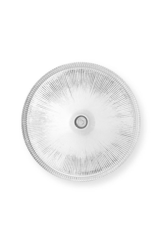 Cake Stand o/f Glass Clear Large 29.6x18cm