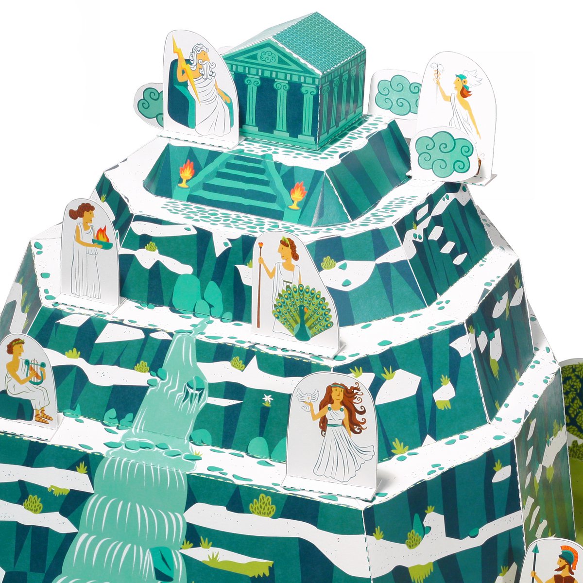 Jouet en papier Mont Olympe