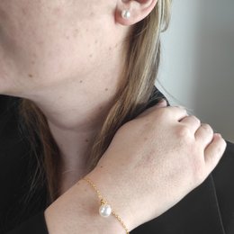 Set e scatola di perle di cristallo della luna piena - Oro e cristallo