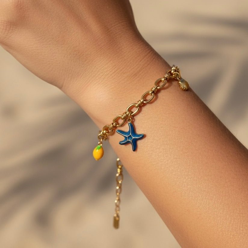Treasures marine bracelet 18k gold plated