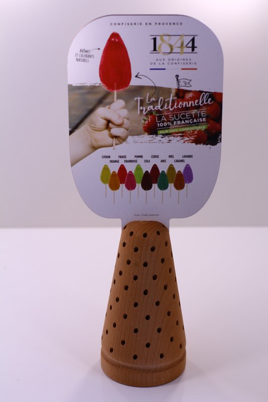 Holzkegelanzeige 100 Lutscher - 500g