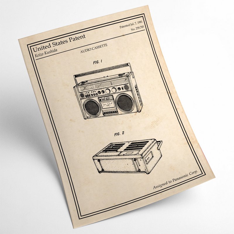 Affiche brevet Ghetto Blaster