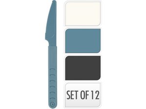 Knife set plastic 12-piece 18.5 cm