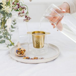 Water glass "Heart", 400 ml set of 2