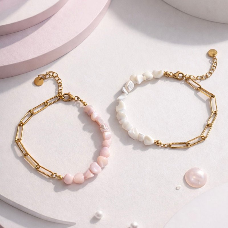 SALINA – Armband mit Muschelsplittern