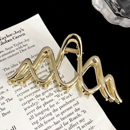 Sculptural Double Wave Large Claw Hair Clip